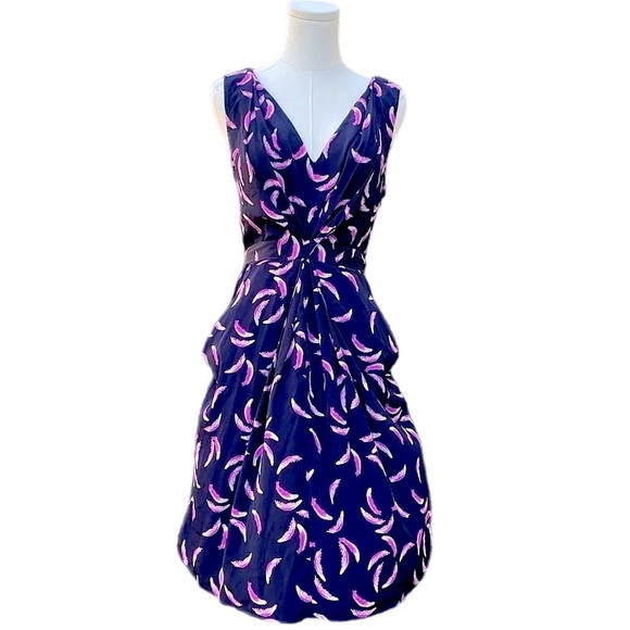 Yoana Baraschi feather dress with front pockets size 6 - Picture 11 of 16